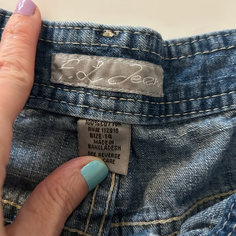 Classic Blue Denim Women's Shorts Size 14
